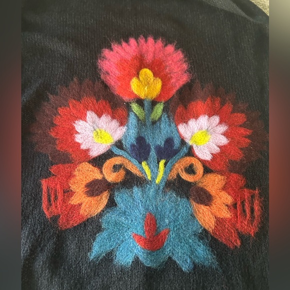 Anthropology/Floral Black Scarf - Picture 2 of 4